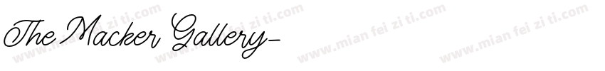 The Macker Gallery字体转换